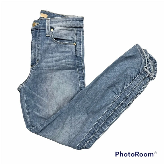 Joe's Jeans The Charlie High Rise Skinny Ankle Jean with Rouching size 26 Hannah - Picture 1 of 13